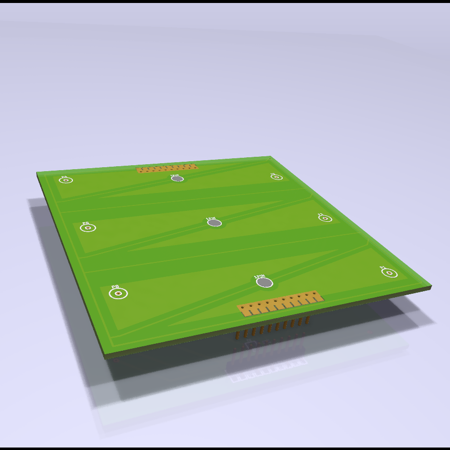 Custom PCB for a tactil panel