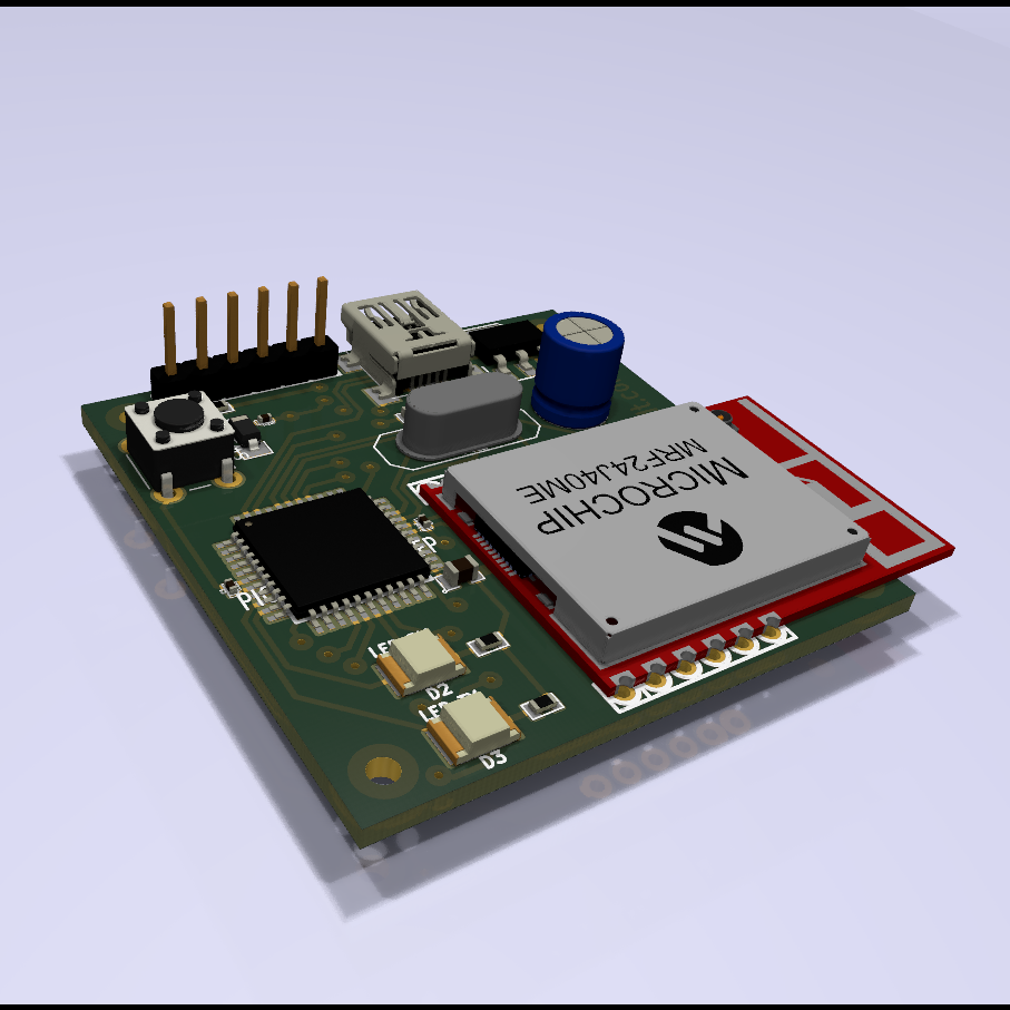 Custom PCB for MiWi gateway
